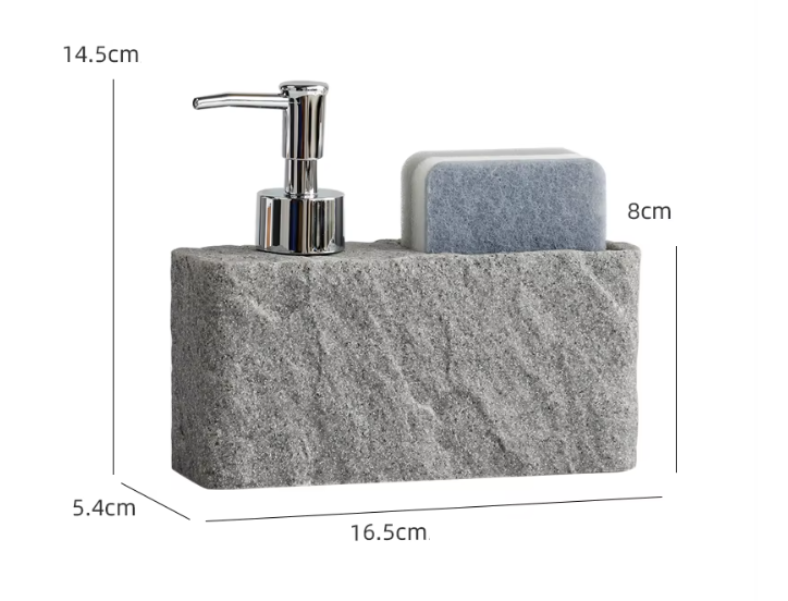 Skysto muilo dozatorius su kempinėle – 200 ml