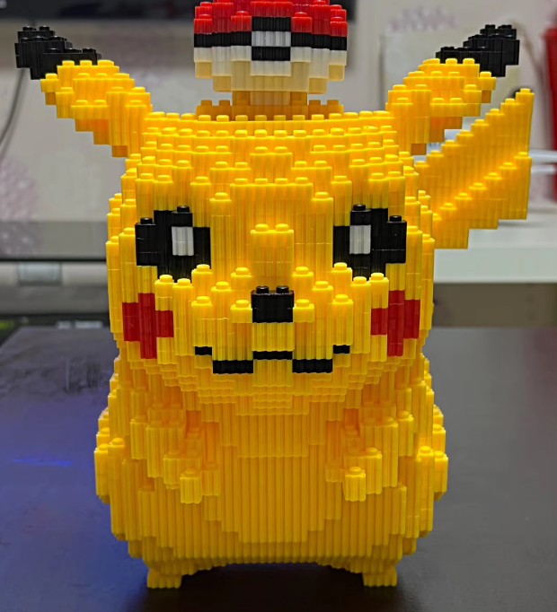 Anime Pokemon Pikachu Mikro Blokelių Figūrėlė