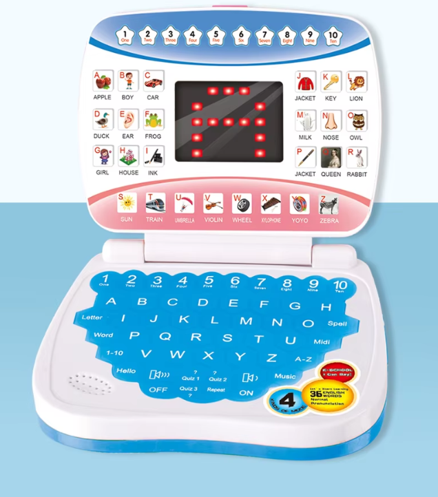Nešiojamas Kompiuteris MINI - Ankstyvojo Ugdymo Žaislas