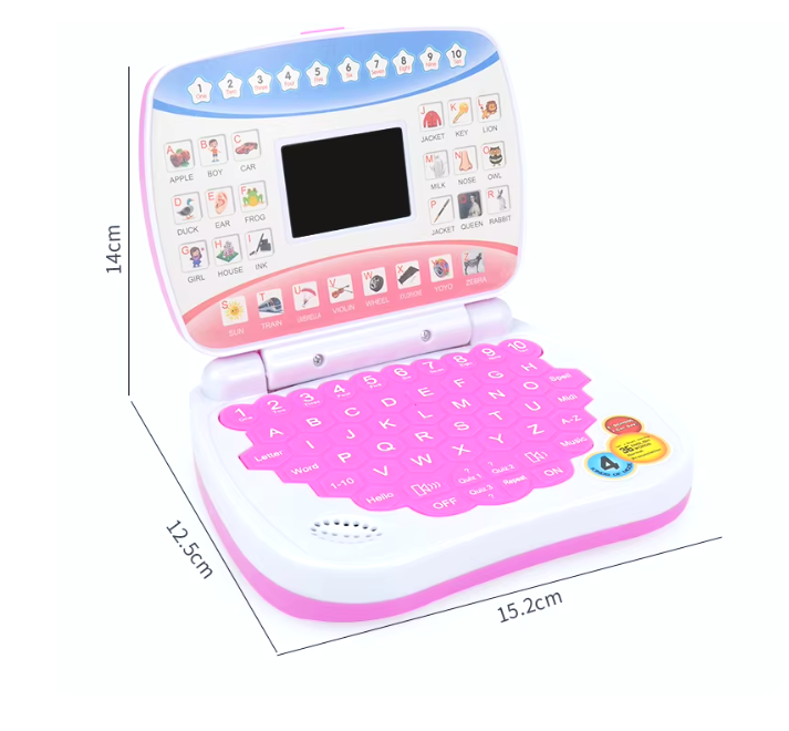 Nešiojamas Kompiuteris MINI - Ankstyvojo Ugdymo Žaislas