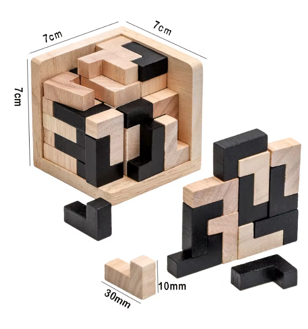 Medinė Dėlionė: Lavinamasis Žaislas Vaikams 3D