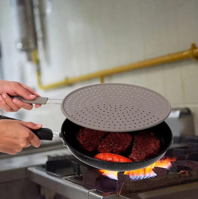 Silikoninis purslų gaubtas su rankena