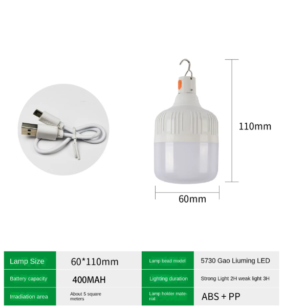 30W avarinė LED lempa