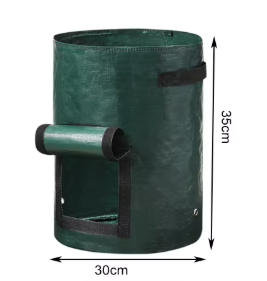 Daržovių auginimo maišas su rankenomis