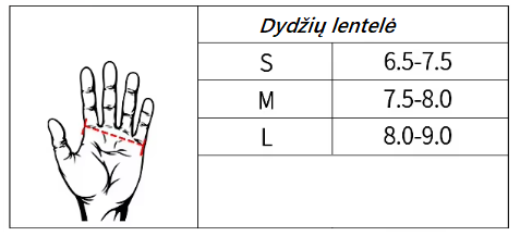 Dviračio pirštinės be pirštų