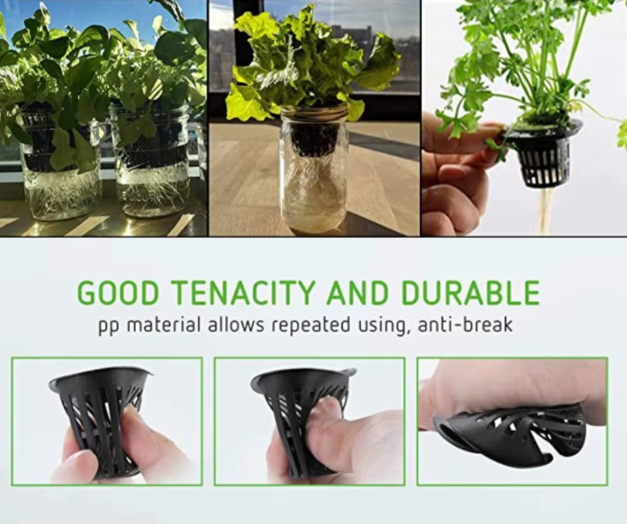 25 vnt. hidroponinių tinklinių vazonėlių rinkinys