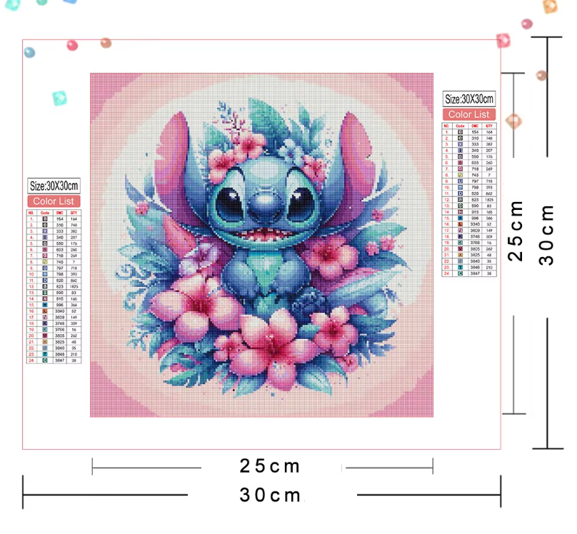 Vaikų Deimantinės Tapybos Rinkinys: Spindintis Stitch