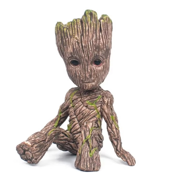 Medžio Žmogaus Groot Figūrėlė: Miniatiūrinis Disney Veiksmo Žaislas
