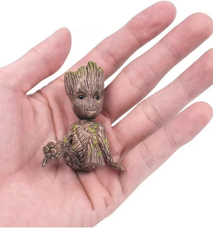 Medžio Žmogaus Groot Figūrėlė: Miniatiūrinis Disney Veiksmo Žaislas