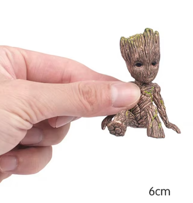 Medžio Žmogaus Groot Figūrėlė: Miniatiūrinis Disney Veiksmo Žaislas