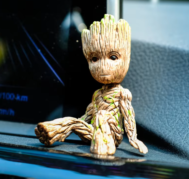 Medžio Žmogaus Groot Figūrėlė: Miniatiūrinis Disney Veiksmo Žaislas