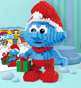 Mini blokelių konstruktorius - Smurfas