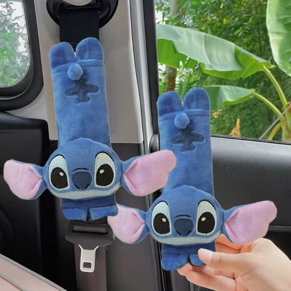 Stitch Automobilio Saugos Diržo Apsauga – Minkštas Ir Mielas Pliušinis Priedas