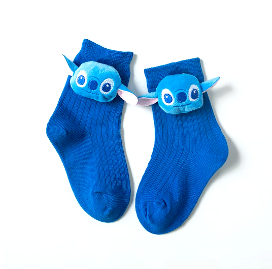 Stitch vaikiškos kojinės – mielos ir patogios 3D animacinės kojinės mažiesiems!