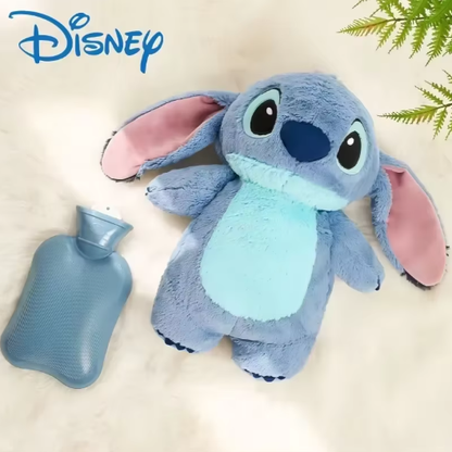 Pliušinis Rankų Šildukas  „Stitch“  – Karšto Vandens Butelis Žiemai