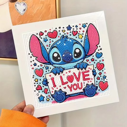 Vaikų Deimantinės Tapybos Rinkinys: Stitch