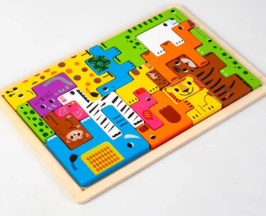 Medinė 3D Dėlionė: Matematinis Žaidimas Vaikams
