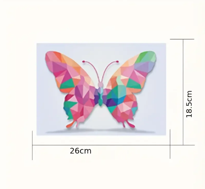 16 dalių 3D Geometrinių Lipdukų Dėlionės Rinkinys
