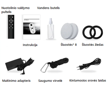 Elektrinis langų valymo robotas su nuotoliniu valdymu