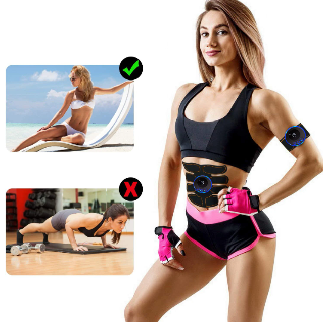 USB įkraunamas pilvo preso treniruoklis „8-Pack ABS“
