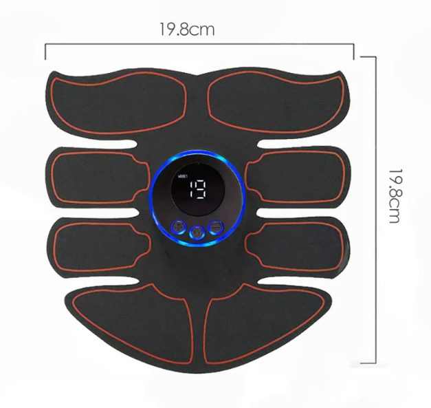 USB įkraunamas pilvo preso treniruoklis „8-Pack ABS“