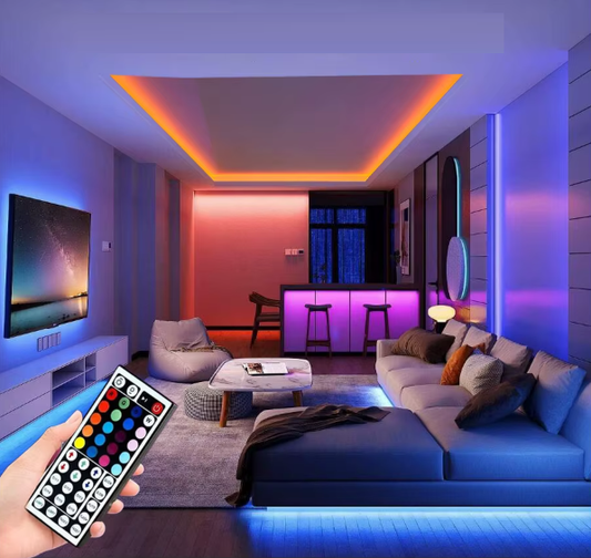 RGB LED švieselių juosta 15 m