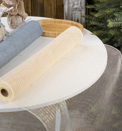 Kalėdinė dekoratyvinė tinklinė juosta