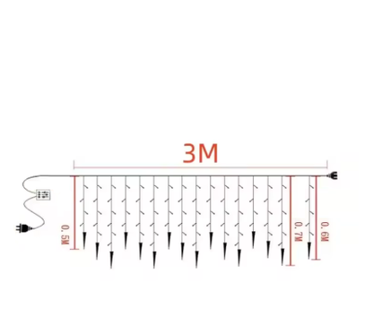 LED Kalėdinė švieselių girlianda