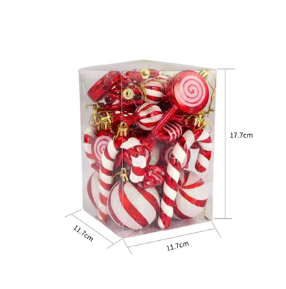 Kalėdiniai žaisliukai (6–10 cm) 30 vnt.