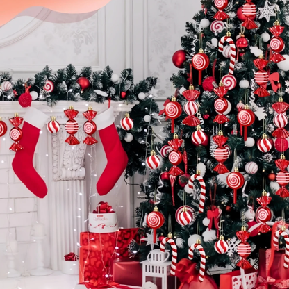 Kalėdiniai žaisliukai (6–10 cm) 30 vnt.