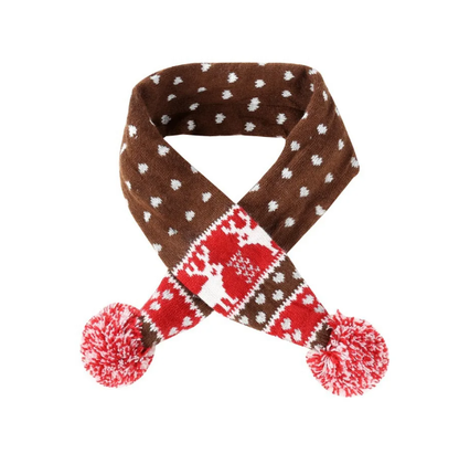 Kalėdinis megztas šalikėlis augintiniui