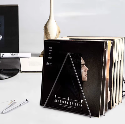 Vinilo plokštelių, CD ir žurnalų laikymo stovas