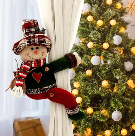 Kalėdinis užuolaidų segtukas