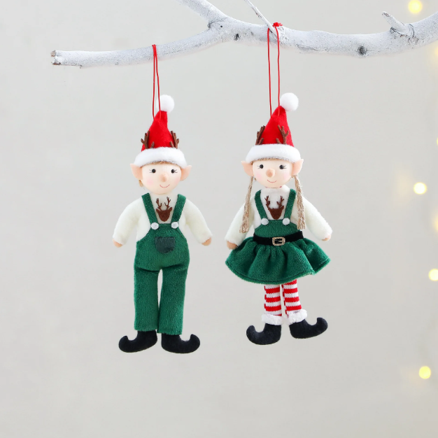 Kalėdinių elfų pora