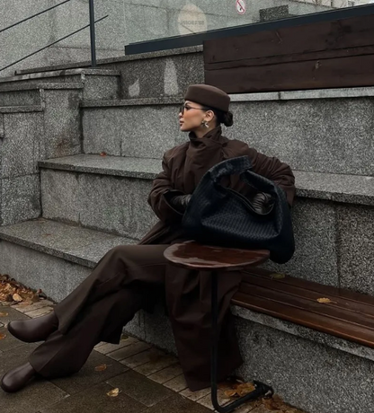 PRABANGI MOTERIŠKA VILNONĖ FEDORA / PILLBOX STILIAUS SKRYBĖLĖ