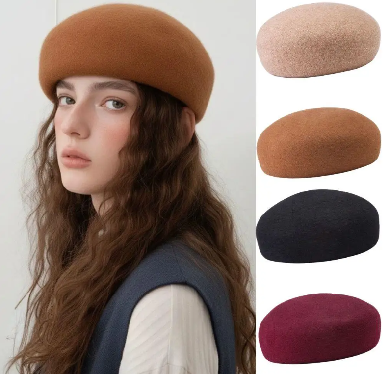 Elegancija su moderniu siluetu – dome top kepurė moterims