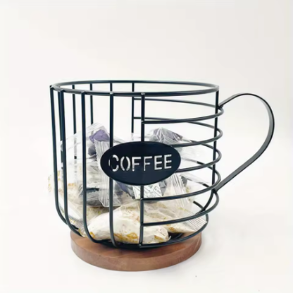 Kavos kapsulių laikymo krepšelis