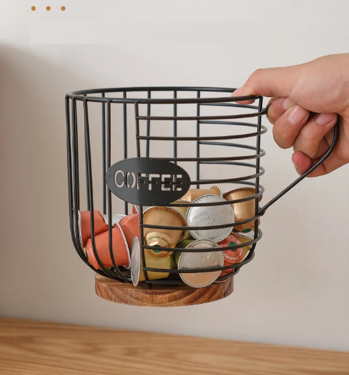 Kavos kapsulių laikymo krepšelis