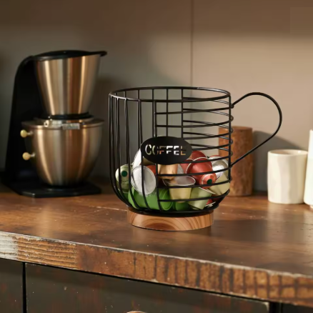 Kavos kapsulių laikymo krepšelis