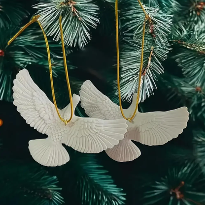 Kalėdinė dekoracija „Balandžiai“ 2 vnt.