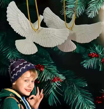 Kalėdinė dekoracija „Balandžiai“ 2 vnt.