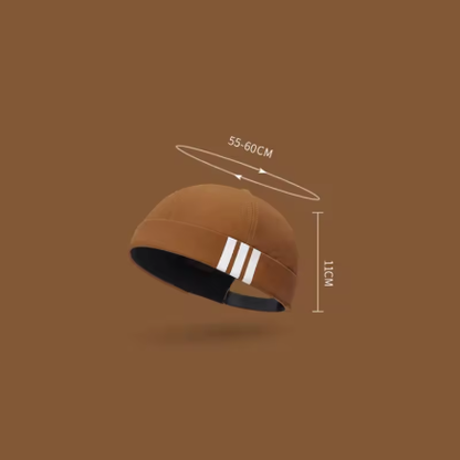 Retro stiliaus kepurė be snapelio