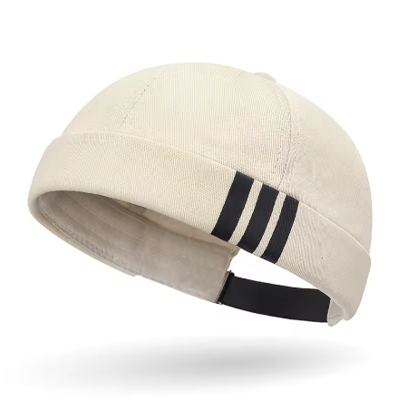 Retro stiliaus kepurė be snapelio