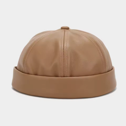 Kepurė be snapelio iš PU odos
