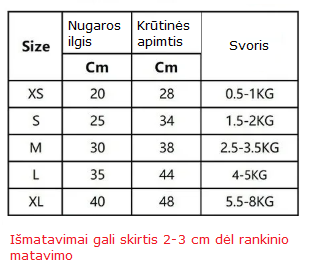 Šiltas šunų liemenės tipo paltukas