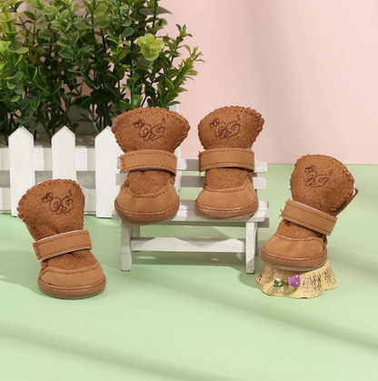 Žieminiai batukai augintiniams (4 vnt. rinkinys)