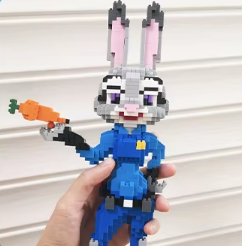 Zootropolis Statybinių Blokų konstruktorius – Judy Hopps Figūra