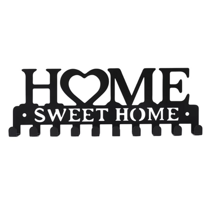 Metalinis raktų laikiklis „Sweet Home“