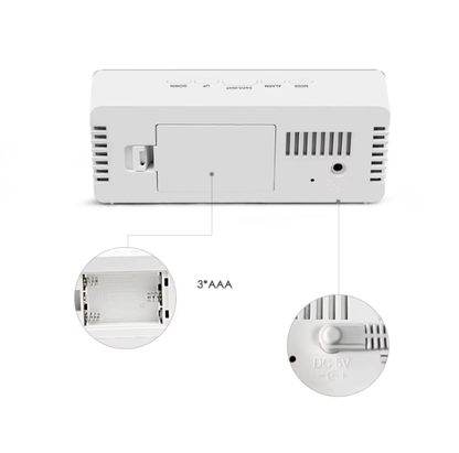 USB maitinamas skaitmeninis laikrodis