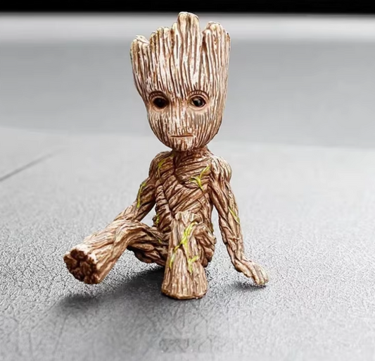 Medžio Žmogaus Groot Figūrėlė: Miniatiūrinis Disney Veiksmo Žaislas